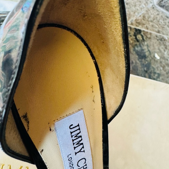 Jimmy Choo Black Heels with Pearl Accents - Picture 9 of 14